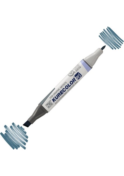 Kurecolor KC3000 Twin S Marker Kalem 827 Blue Gray 4