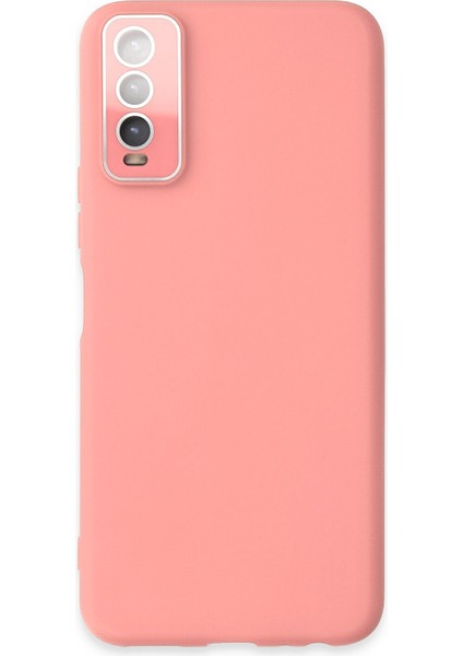 Vivo Y11S Kılıf Lansman Glass Kapak - Pembe