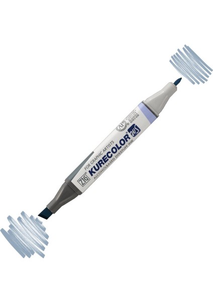 Kurecolor KC3000 Twin S Marker Kalem 826 834 Blue Gray 3