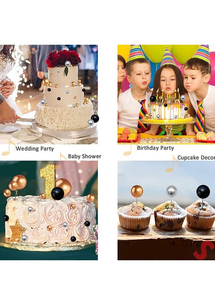 Çubuklu Süsleme Topu, 3cm x 8 Adet - Gümüş indirimleri