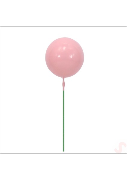 Çubuklu Süsleme Topu, 2cm x 10 Adet - Pembe