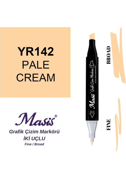 Twin Çift Uçlu Marker Kalemi 142 Pale Cream