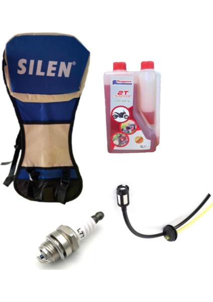 Motorlu Tırpan Sırt Çantası Minderi Buji 2t Yağ Hortum Set modelleri