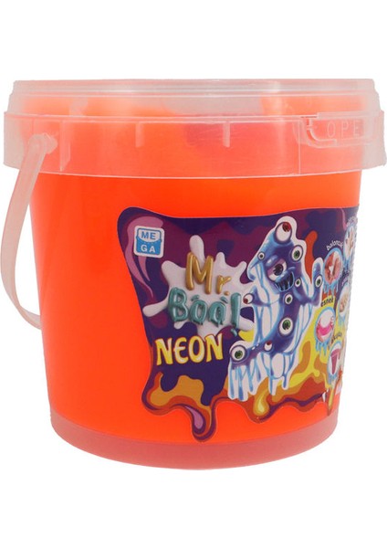 Mr.boo Mini Boo Neon Slime 0,55L Neon Turuncu