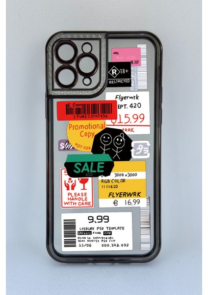 iPhone 12 Barkod Tasarımlı Telefon Kılıfı