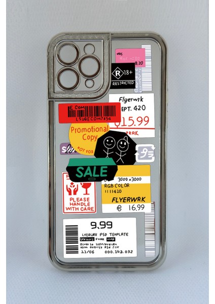 iPhone 11 Pro Max Barkod Tasarımlı Telefon Kılıfı