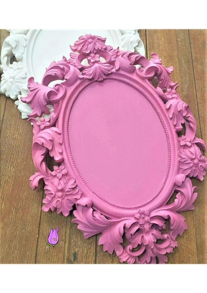 Yaprak Kabartmalı 29CM Çerçeve Silikon Kalıp K-549
