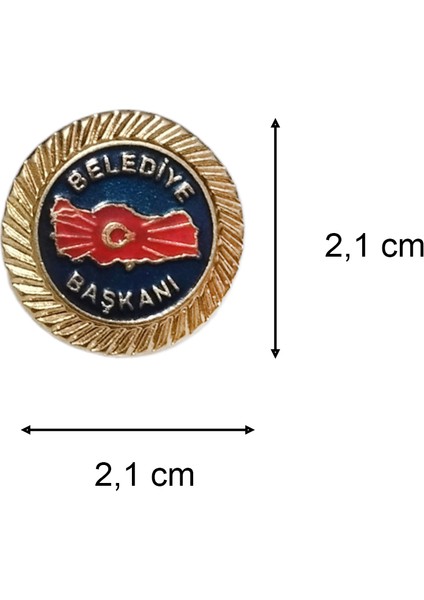 Belediye Başkanı Yaka Rozeti 1 Adet fiyatları