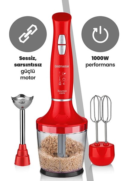 Gm-7240K 1000 Watt Yasemin Blender Seti