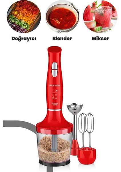 Gm-7240K 1000 Watt Yasemin Blender Seti