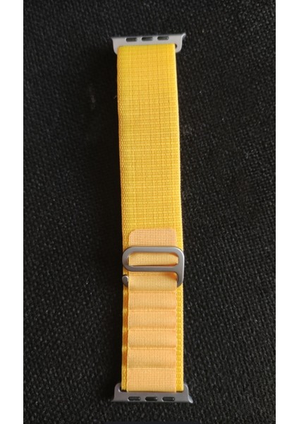 Apple Watch 42 mm / 44MM / 45MM/ 49 mm (Seriler /se/ultra ile Uyumlu) Alpine Bant Kordon Hardal Sarı fiyatları