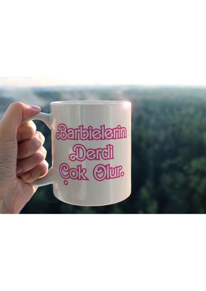 Bebeklerin Derdi Çok Olur Yazı Baskılı Seramik Kahve Çay Kupası
