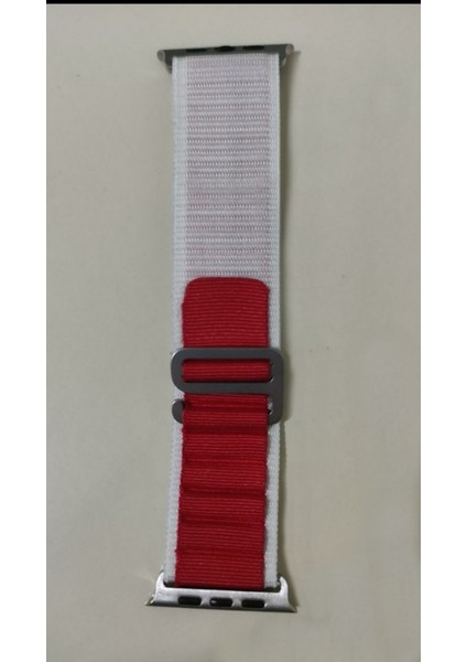 Apple Watch 42 mm / 44MM / 45MM/ 49 mm (Seriler /se/ultra ile Uyumlu) Alpine Bant Kordon Bej Kırmızı fiyatları