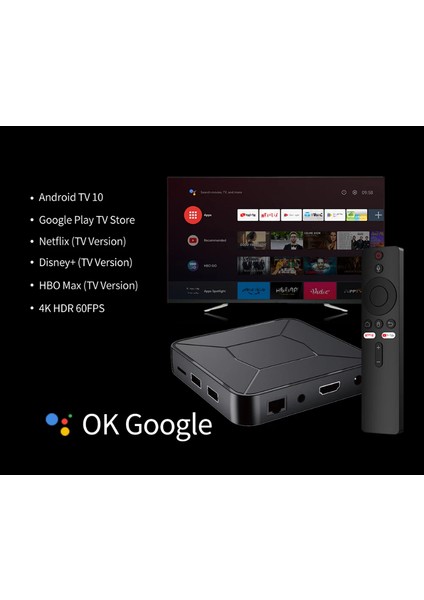 Android TV Box 3. Nesil - Media Player Android And Google TV Box - Çanaksız TV Izleme - Akıllı TV Kutusu