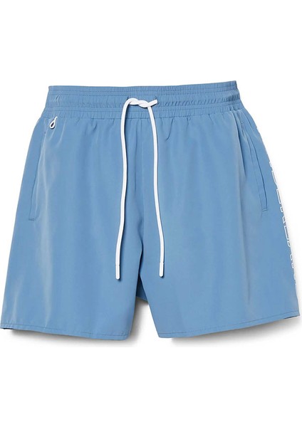 Logo Erkek Mavi Mayoşort & Mayo