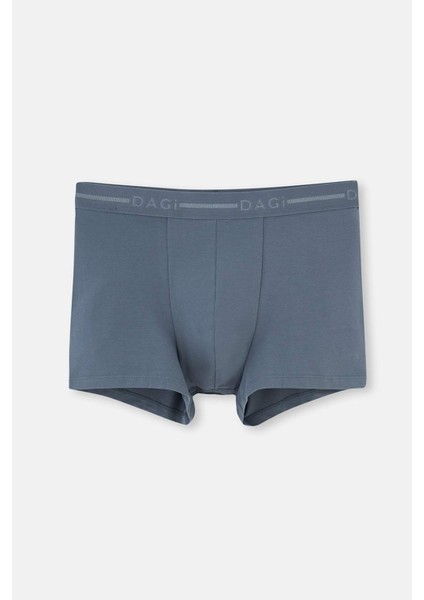 Koyu Gri 5210 Pamuk Düz Boxer