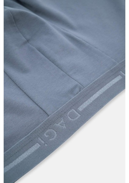 Koyu Gri 5210 Pamuk Düz Boxer