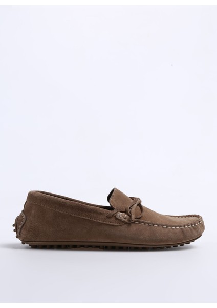 Deri Bej Erkek Loafer SINE