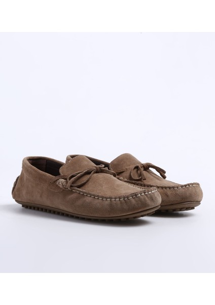 Deri Bej Erkek Loafer SINE