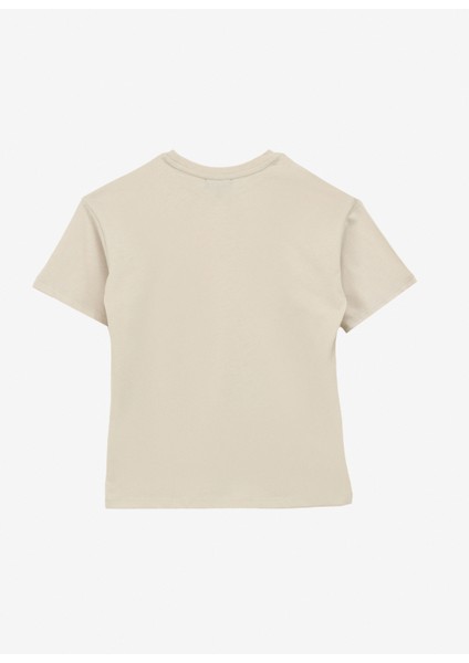 Baskılı Bej Erkek T-Shirt D4SB-TST3043 fiyatları