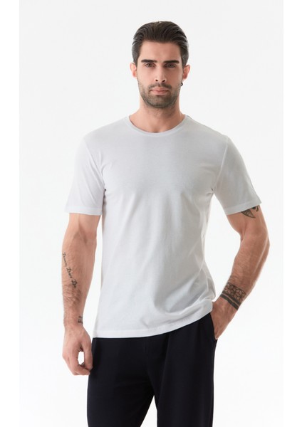 Basic Bisiklet Yaka Tişört
