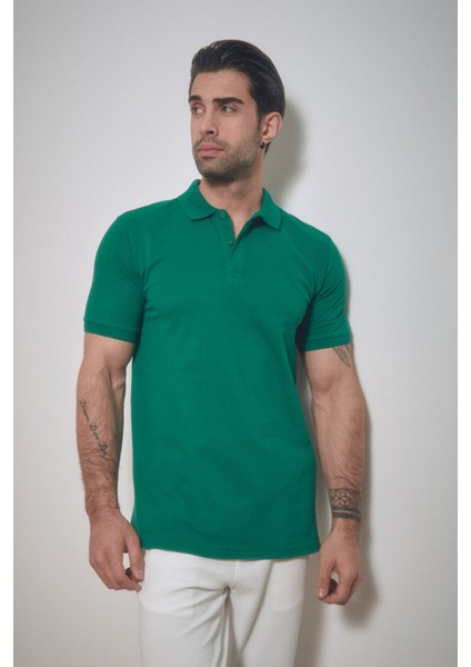 Basic Polo Yaka Düğmeli Tişört modelleri