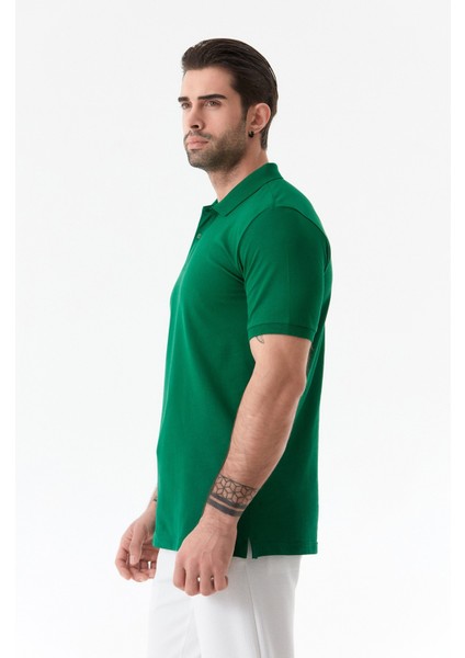 Basic Polo Yaka Düğmeli Tişört indirimleri