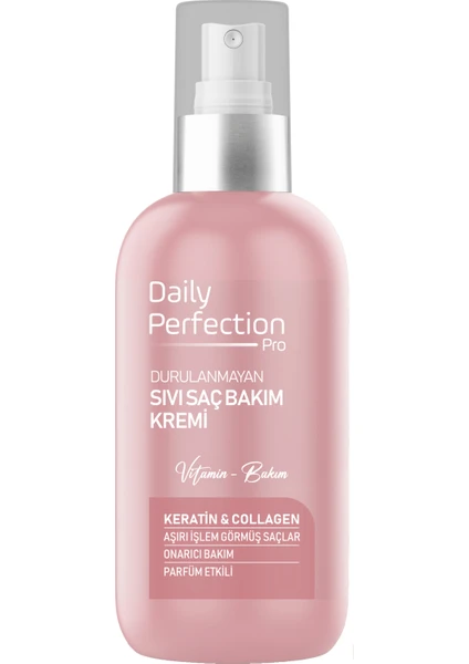 Daily Perfection Pro Onarıcı Bakım Keratin&collagen Içerikli Sıvı Saç Bakım Kremi 200 ml