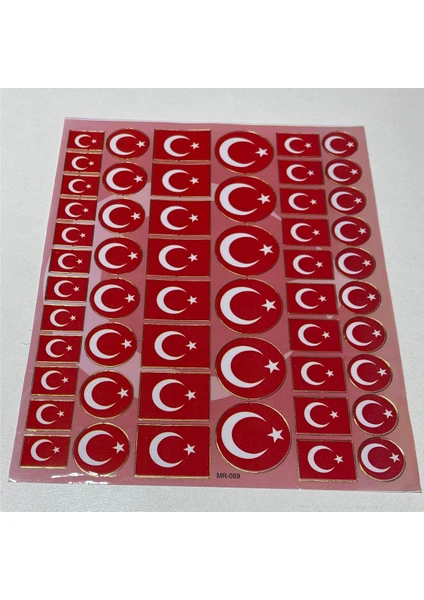 Sticker Seti Türk Bayrağı Tbs