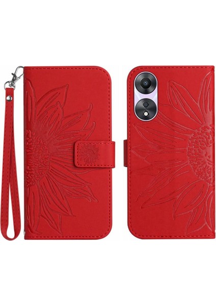 Kart Yuvaları Tutucu Flip Cüzdan Telefon Kılıfı Pu ile Oppo Reno8 T 5g Için Kılıf (Yurt Dışından)