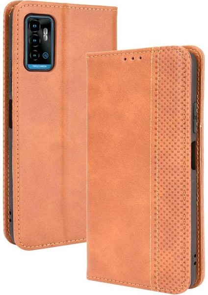 Zte Blade A71 Manyetik Kapatma Pu Deri Cüzdan (Yurt Dışından)
