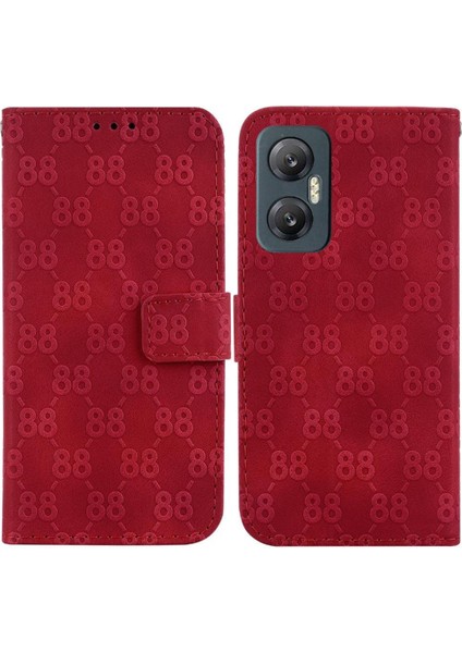 Infinix Sıcak 20 5g Için Telefon Kılıfı Cüzdan Kapak Kickstand Pu Deri Kart 8 (Yurt Dışından)