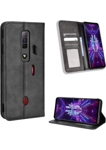 Zte Nubia Kırmızı Sihirli 7 Pu Deri Manyetik Kapatma Cüzdan (Yurt Dışından)