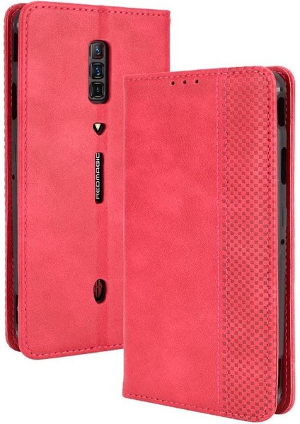 Zte Nubia Kırmızı Sihirli 6/6 Pro Cüzdan Pu Deri Manyetik Kapatma (Yurt Dışından)