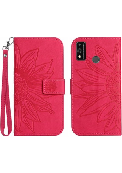 Onur 9x Lite Için Kılıf Kart Yuvaları Tutucu Kabartmalı Lüks ile Kısa Kayış (Yurt Dışından)