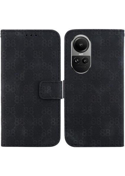 Oppo Phone 10 Pro 5g Için Telefon Kılıfı Kart Tutucu Kickstand Çift 8 Kabartmalı (Yurt Dışından)