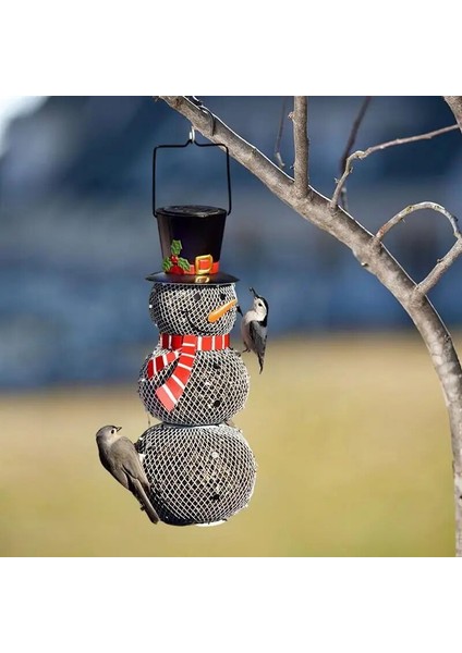 Siyah Stil Yabani Kuş Besleyici Kardan Adam Metal Mesh Kuş Besleyici Dış Bahçe Dekorasyonu Için Asılı cm (Yurt Dışından) fiyatları