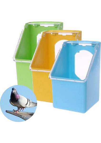 Mavi Stil Plastik Kuş Besleyici Anti Sıçrama Besleme Kase Kutusu Sıçrama Korumalı Kafes Papağan Güvercin Içecek Suyu Besleme Ekipmanları Kuşlar Malzemeleri (Yurt Dışından) modelleri