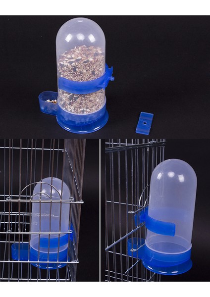 Gök Mavisi Tarzı Kuş Besleyici Otomatik Tiryakisi Kuş Maması Kabı Güvercin Papağan Içme Suyu Besleme Çift Kullanımlı Papağan Pet Supplie (Yurt Dışından) fırsatları