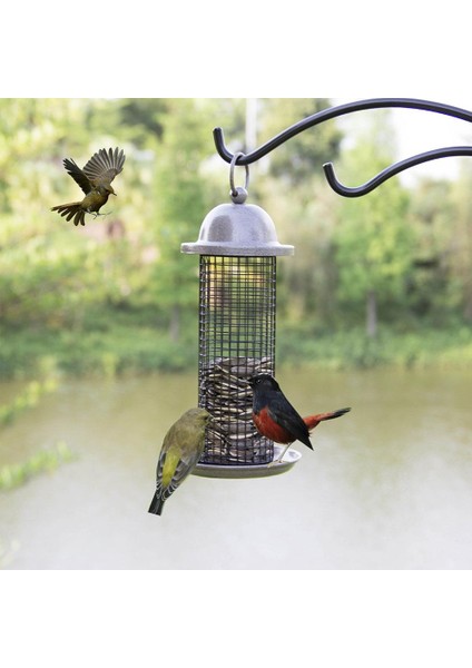 No.3 Tarzı Kuş Besleyici Metal Balkon Kuş Gıda Dağıtıcı Asılı Yabani Kuş Besleyici Kapalı Açık Bahçe Yard Dekor Için Asma Halkalı (Yurt Dışından) fırsatları