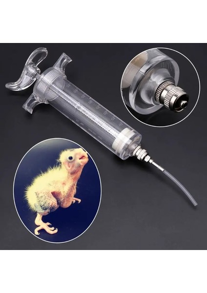100ML 3mm Tüp Stili ml Papağan Besleme Şırınga Genç Kuş Kuşlar Meslek Besleme Cihazı Nefis Enjektör Tüp Besleyici Malzemeleri C42 (Yurt Dışından) fiyatları