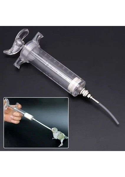 100ML 3mm Tüp Stili ml Papağan Besleme Şırınga Genç Kuş Kuşlar Meslek Besleme Cihazı Nefis Enjektör Tüp Besleyici Malzemeleri C42 (Yurt Dışından) modelleri