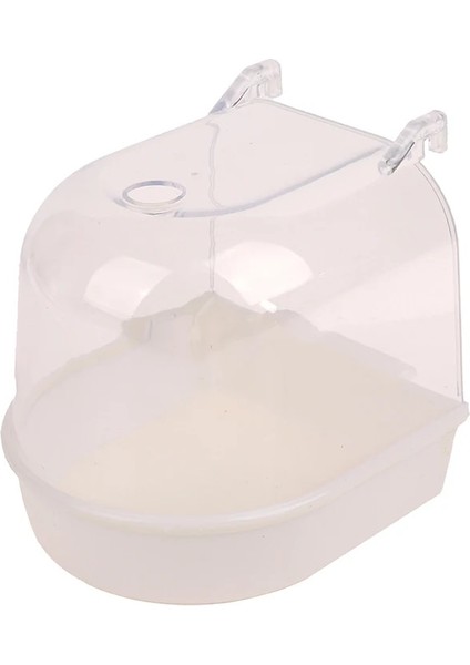 Açık Gri Tarzı Küçük Boy Kuş Kümes Hayvanları Besleyici Otomatik Akrilik Gıda Kabı Papağan Güvercin Sıçrama Korumalı .5cm (Yurt Dışından)