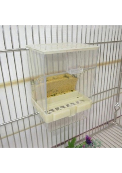 Açık Gri Tarzı Küçük Boy Kuş Kümes Hayvanları Besleyici Otomatik Akrilik Gıda Kabı Papağan Güvercin Sıçrama Korumalı .5cm (Yurt Dışından) fırsatları