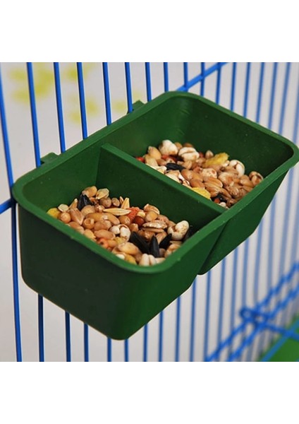 Çift Kase Kuş Besleme Kafesi Çift Su Içeceği Yeme Cihazı Papağan Güvercin Yalı (Yurt Dışından)