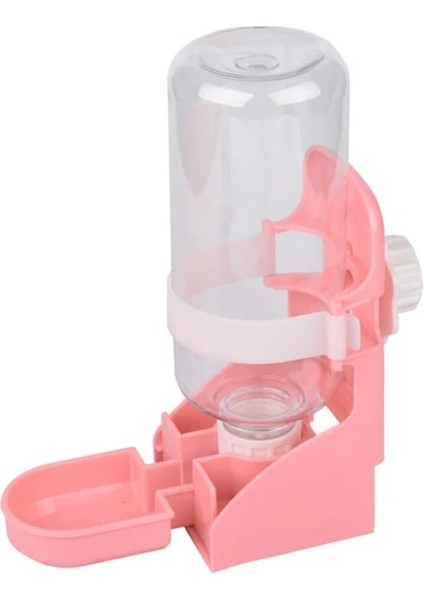 Pembe Tarzı 15X8.3X20.5CM 500 ml Pet Papağanlar Kuşlar Tiryakisi Güvercin Tavşan Içme Suyu Besleyici Kase Kedi Köpek Kafesi Asılı Su Sebili Cihazı Evcil Hayvan Ürünü (Yurt Dışından)