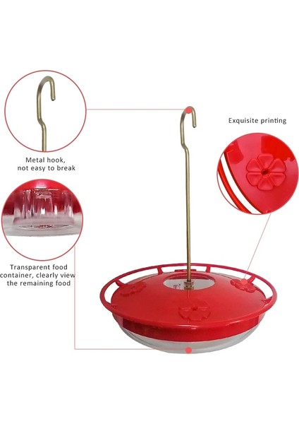 Yeşil Stil Hummingbird Besleyici Kuş Su Tiryakisi Besleyici Waterer 4 Portlu Pet Kuş Malzemeleri Dispenser Şişe Içme Fincan Parr Için Kaseler (Yurt Dışından) indirimleri