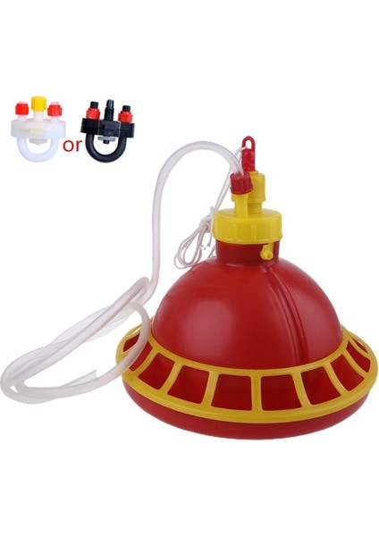 Kırmızı Stil Yuvarlak Tavuk Içme Çeşmesi Cihazı Asılı Bardak Suluk Kase Pet Kümes Hayvanları Su Tiryakisi Ev Evcil Hayvan Besleme Gereçleri (Yurt Dışından)