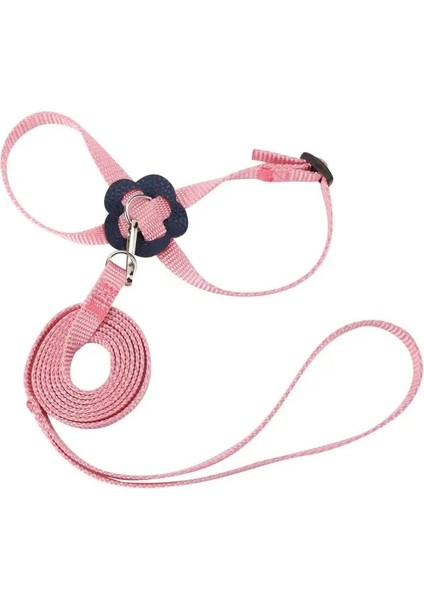 Pembe Tarzı Papağan Kuş Tasma Anti-Isırık Uçan Eğitim Ipi Papağan Kuş Evcil Hayvan Tasma Kitleri Ultra Hafif Koşum Tasma Yumuşak Taşınabilir Evcil Hayvan Oyuncakları (Yurt Dışından)