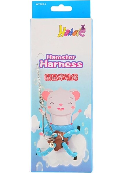 Mavi Stil Ayarlanabilir Papağan Kuş Koşum Tasma Isırma Önleyici Eğitim Halatı Açık Uçan Koşum Tasma Hamster Kaplumbağa Kertenkele Çekiş Halatı (Yurt Dışından)